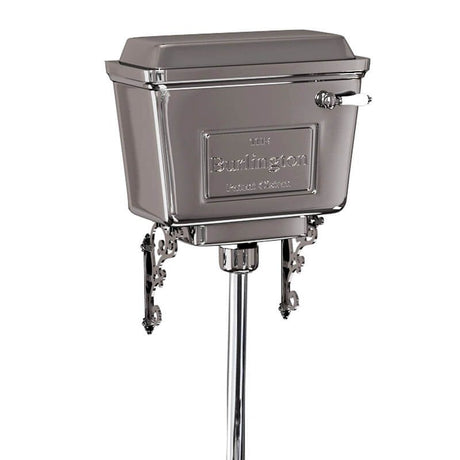 Burlington Chrome Aluminium Low Level & Medium Level Cistern - T71CHR - TAP 'N' SHOWER