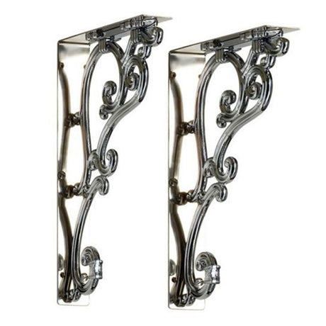 Burlington Chrome Ornate Brackets - T32CHR - TAP 'N' SHOWER