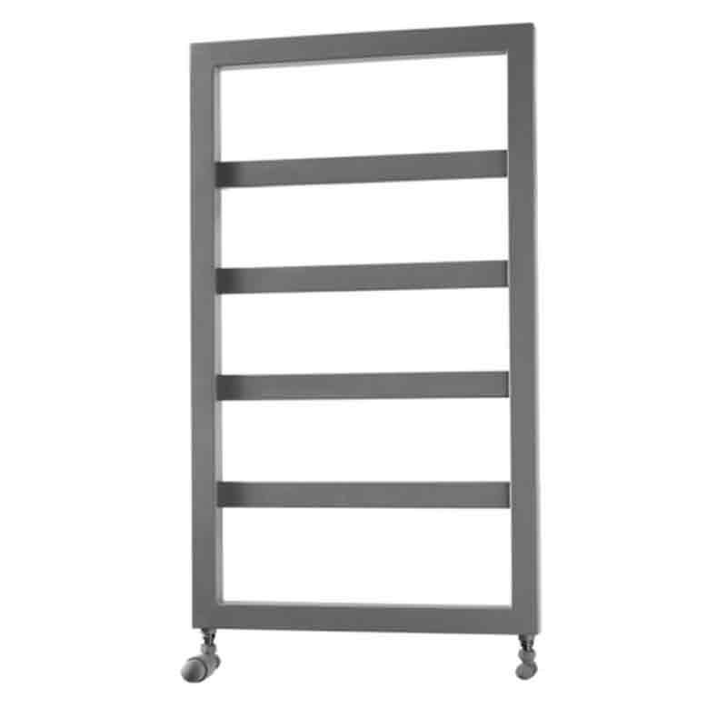 Towelrads Kensington Straight Heated Towel Rail 900mm High x 530mm Wide - Black Textured - 120882 - TAP 'N' SHOWER