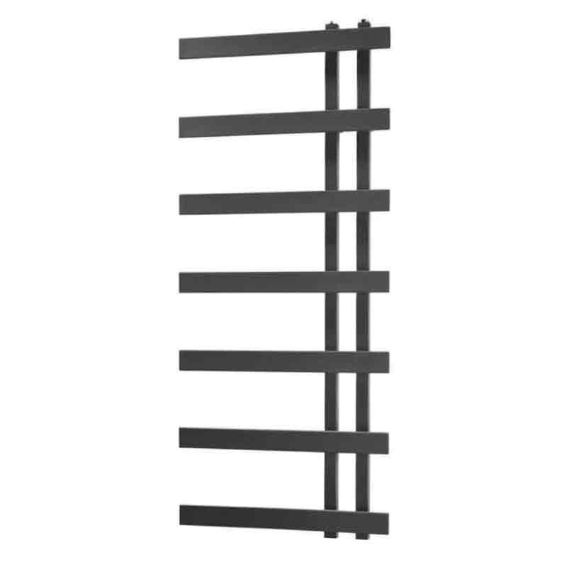Towelrads Horton Straight Heated Towel Rail 1800mm High x 500mm Wide - Anthracite - 120887 - TAP 'N' SHOWER