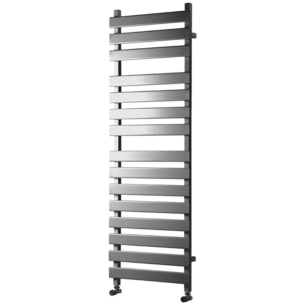 Towelrads Perlo Straight Heated Towel Rail 1500mm High x 500mm Wide - Anthracite - 120904 - TAP 'N' SHOWER