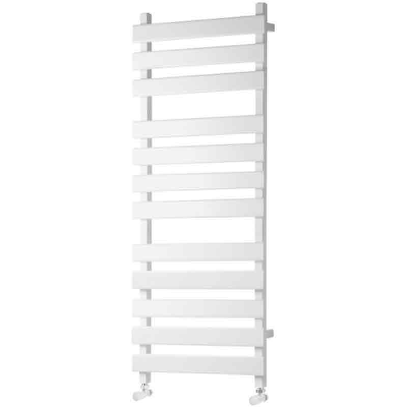 Towelrads Perlo Flat Panel Heated Towel Rail 1200mm High x 500mm Wide - White - 120914 - TAP 'N' SHOWER