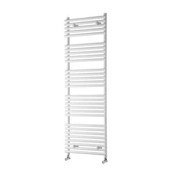 Towelrads Iridio Straight Heated Towel Rail 1500mm High x 500mm Wide - White - 120963 - TAP 'N' SHOWER
