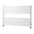 Towelrads Oxfordshire Straight Horizontal Straight Heated Towel Rail 600mm High x 1000mm Wide - White - 120974 - TAP 'N' SHOWER