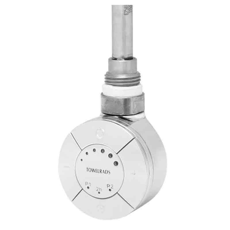 Towelrads Smart Thermostatic Elements Heated Heated Towel Rail Valve 1000W - Chrome - 126010 - TAP 'N' SHOWER