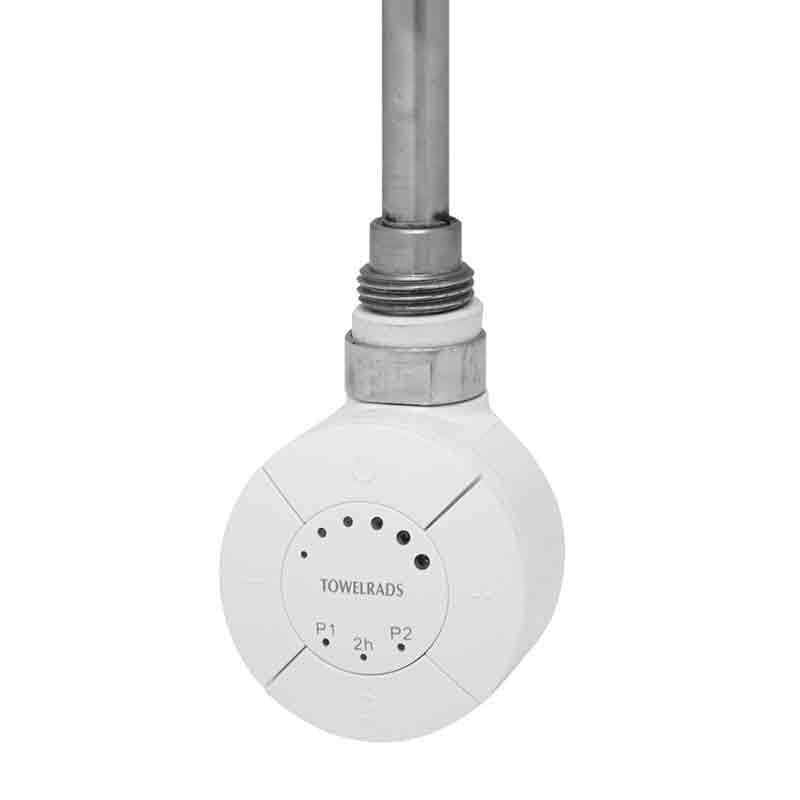 Towelrads Smart Thermostatic Elements Heated Heated Towel Rail Valve 300W - White - 126011 - TAP 'N' SHOWER