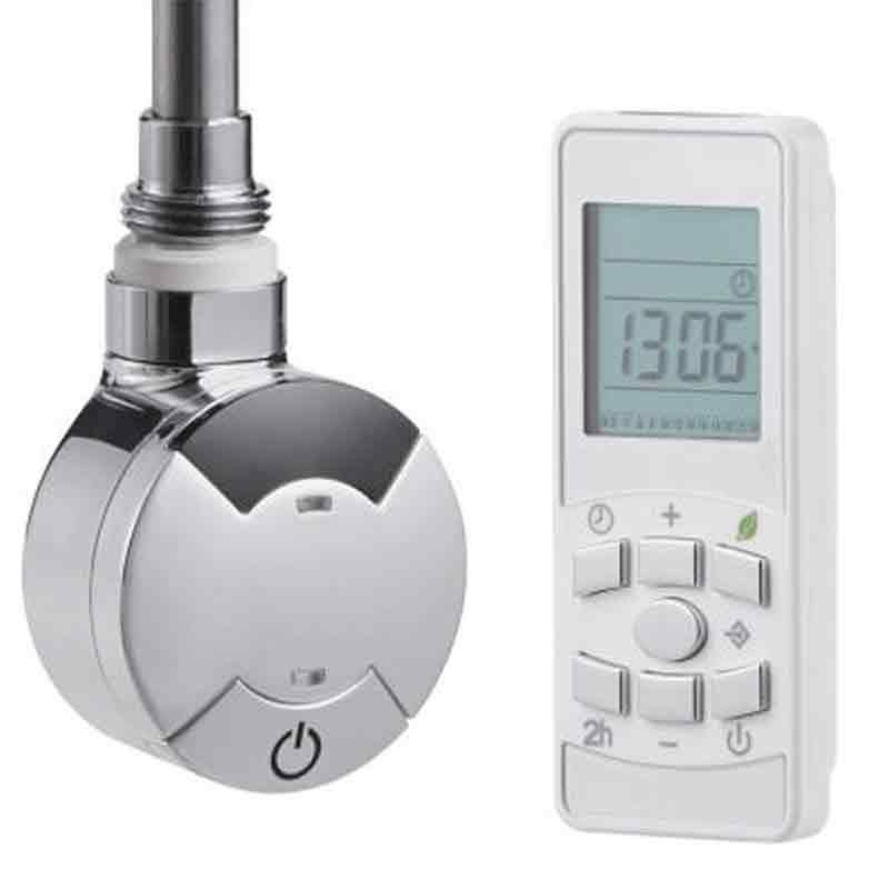 Towelrads Smart Timed Thermostatic Element and Remote 300w - Chrome - 126019 - TAP 'N' SHOWER