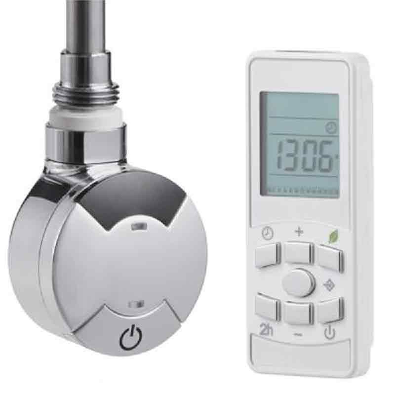 Towelrads Smart Timed Thermostatic Element and Remote 1000w - Chrome - 126021 - TAP 'N' SHOWER
