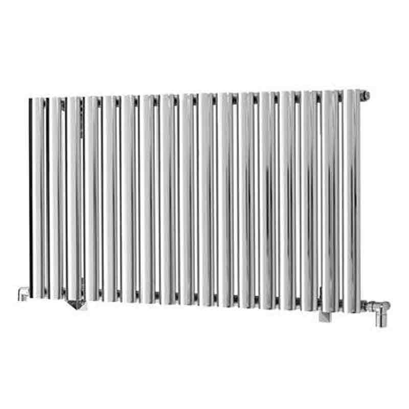 Towelrads Dorney Single Hot Water Radiator 600mm High x 832mm Wide - Chrome - 128005 - TAP 'N' SHOWER