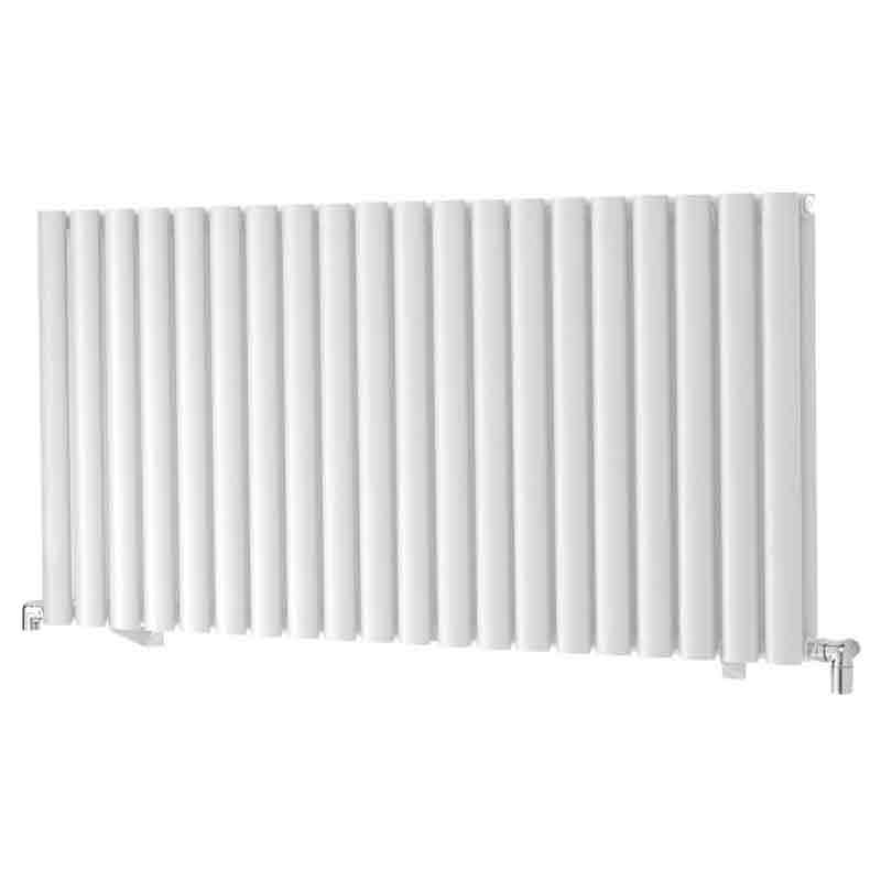 Towelrads Dorney Double Hot Water Radiator 600mm High x 1012mm Wide - White - 128012 - TAP 'N' SHOWER