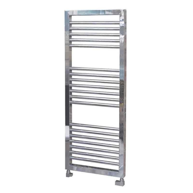 Towelrads Lambourn Straight Heated Towel Rail 1300mm High x 500mm Wide - Chrome - 128014 - TAP 'N' SHOWER