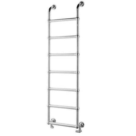 Towelrads Upton Victoria Traditional Heated Towel Rail 1200mm High x 500mm Wide - Chrome - 128038 - TAP 'N' SHOWER