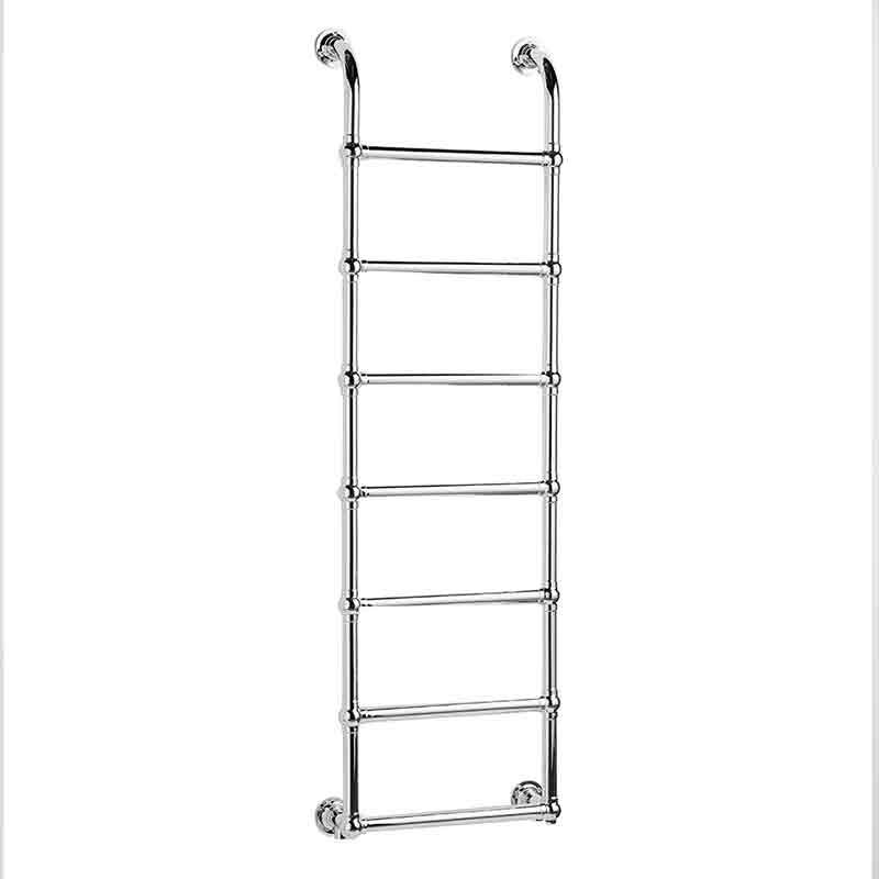 Towelrads Upton Victoria Traditional Heated Towel Rail 1600mm High x 500mm Wide - Chrome - 128039 - TAP 'N' SHOWER