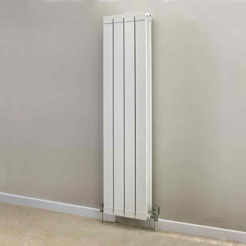 Towelrads Hanworth 4 Sections Vertical Flat Panel Radiator 1846mm High x 348mm Wide - White - 128093 - TAP 'N' SHOWER