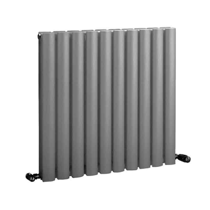 Towelrads Dorney Double Hot Water Radiator 600mm High x 832mm Wide - Anthracite - 128181 - TAP 'N' SHOWER