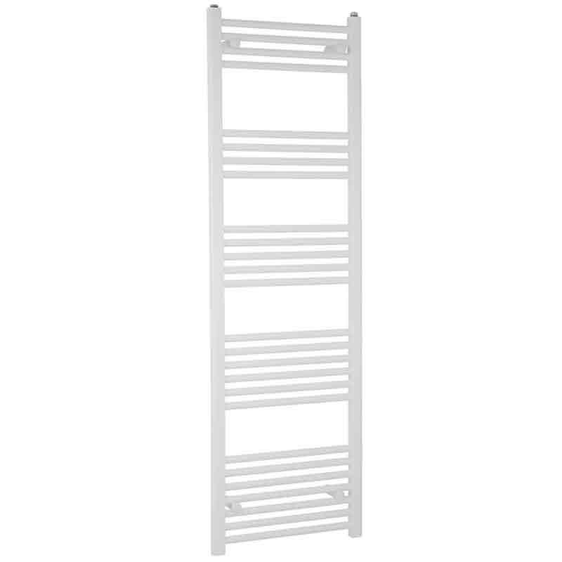 Towelrads Independent Straight Heated Towel Rail 1600mm High x 400mm Wide - White - 130005 - TAP 'N' SHOWER