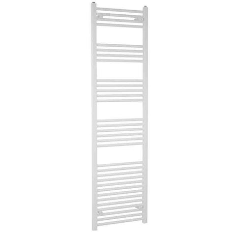 Towelrads Independent Straight Heated Towel Rail 1800mm High x 400mm Wide - White - 130006 - TAP 'N' SHOWER