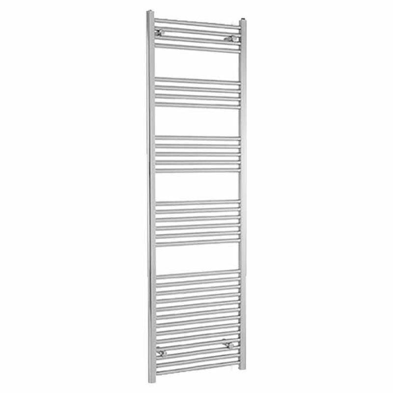 Towelrads Independent Straight Heated Towel Rail 1800mm High x 500mm Wide - Chrome - 130048 - TAP 'N' SHOWER