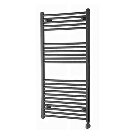 Towelrads Richmond Smart Thermostatic Straight Electric Towel Rail 691mm High x 450mm Wide - Black - 136016 - TAP 'N' SHOWER