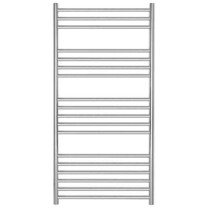 Towelrads Eversley Straight Heated Towel Rail 1200mm High x 400mm Wide - Polished Stainless Steel - 136028 - TAP 'N' SHOWER