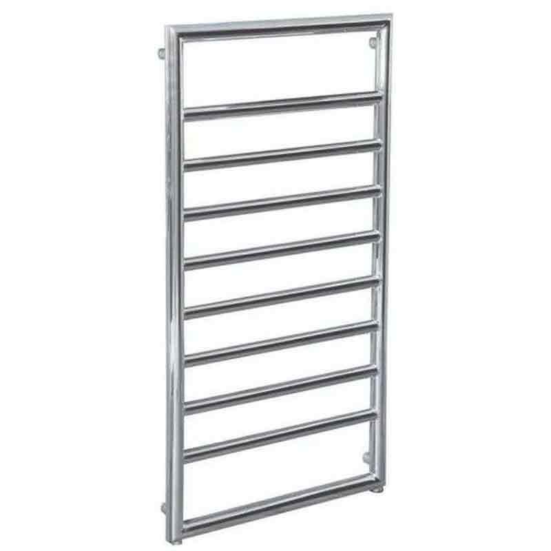 Towelrads Eversley Straight Heated Towel Rail 1000mm High x 600mm Wide - Polished Stainless Steel - 136035 - TAP 'N' SHOWER