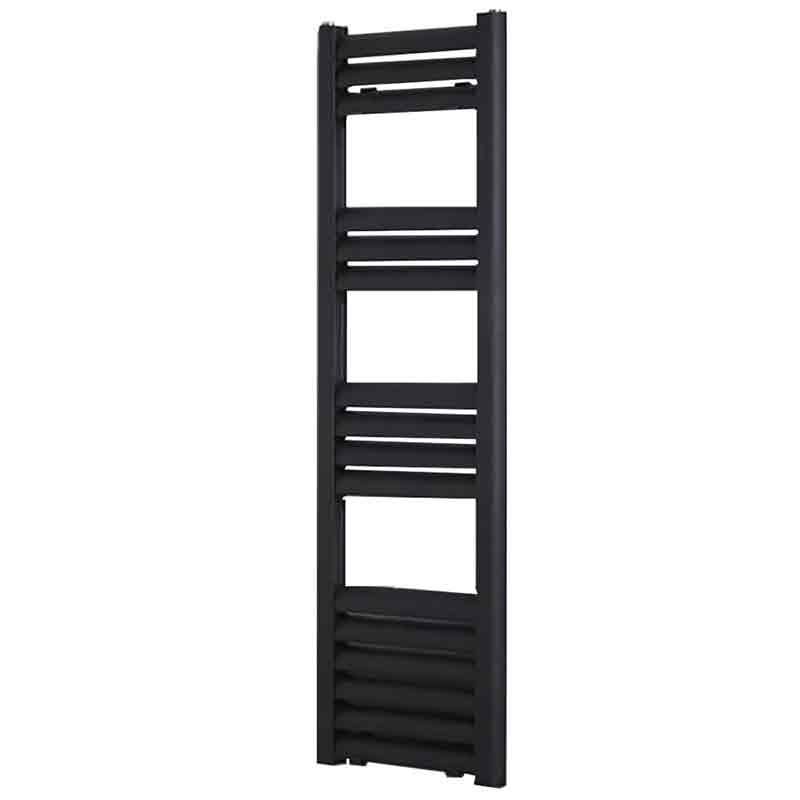 Towelrads Eton Straight Heated Towel Rail 1400mm High x 300mm Wide - Anthracite - 136063 - TAP 'N' SHOWER