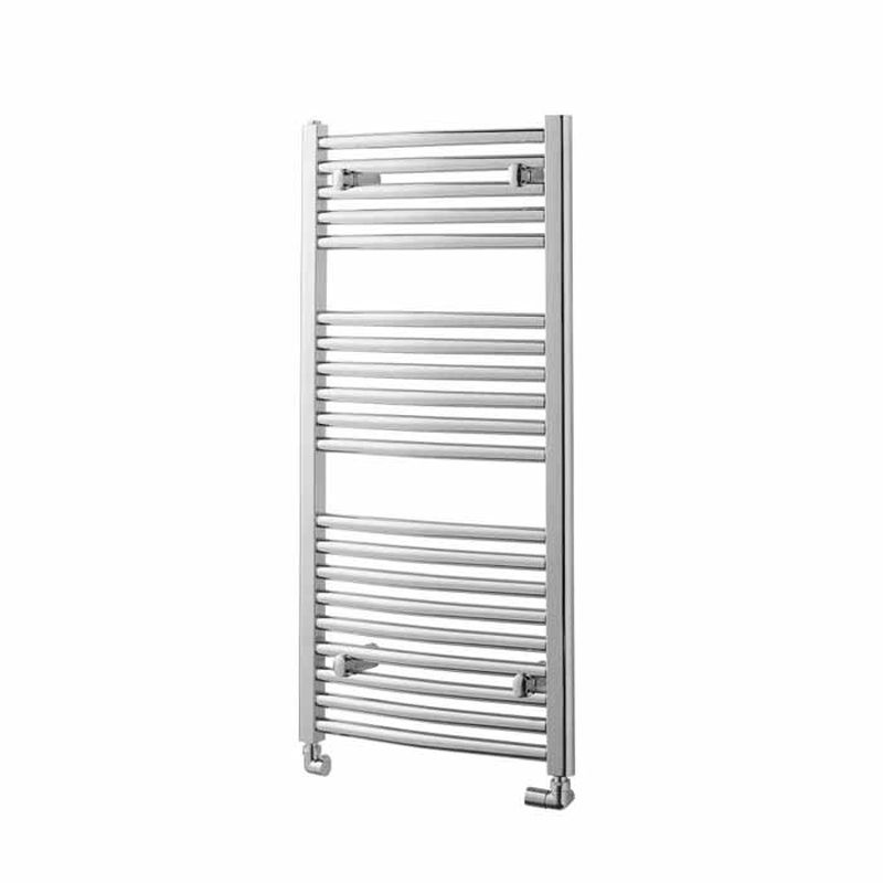 Towelrads Pisa Straight Heated Towel Rail 1200mm High x 750mm Wide - Chrome - 140019 - TAP 'N' SHOWER
