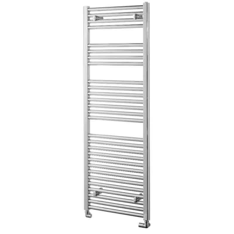 Towelrads Pisa Straight Heated Towel Rail 1400mm High x 500mm Wide - Chrome - 140022 - TAP 'N' SHOWER