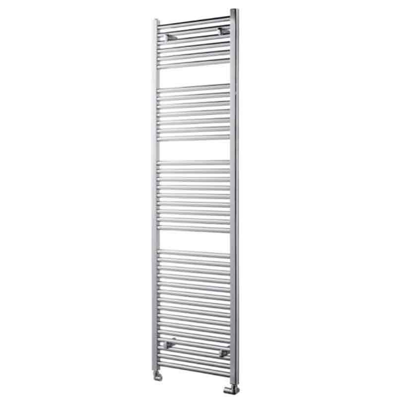 Towelrads Pisa Straight Heated Towel Rail 1800mm High x 450mm Wide - Chrome - 140032 - TAP 'N' SHOWER