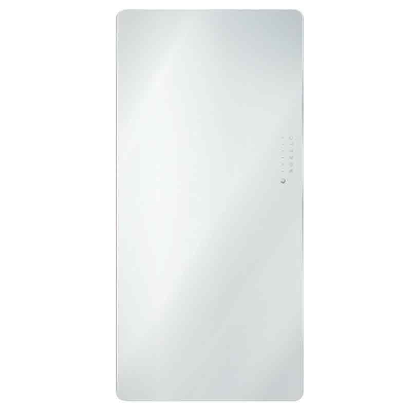 Towelrads Vetro Frame Glass Hot Water Radiator 1000mm High x 500mm Wide - Mirror - 144244 - TAP 'N' SHOWER