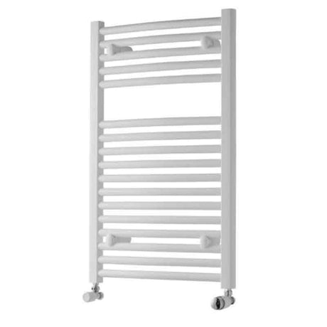 Towelrads Pisa Curved Heated Towel Rail 800mm High x 600mm Wide - White - 160020 - TAP 'N' SHOWER