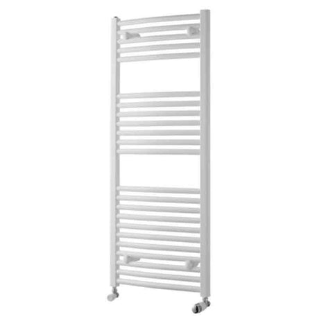 Towelrads Pisa Curved Heated Towel Rail 1200mm High x 500mm Wide - White - 160023 - TAP 'N' SHOWER