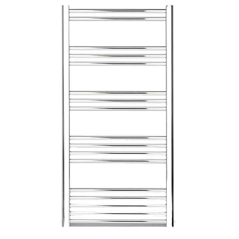 Towelrads Hamilton Electric Curved Heated Towel Rail 1200mm High x 500mm Wide - Chrome - 180014 - TAP 'N' SHOWER