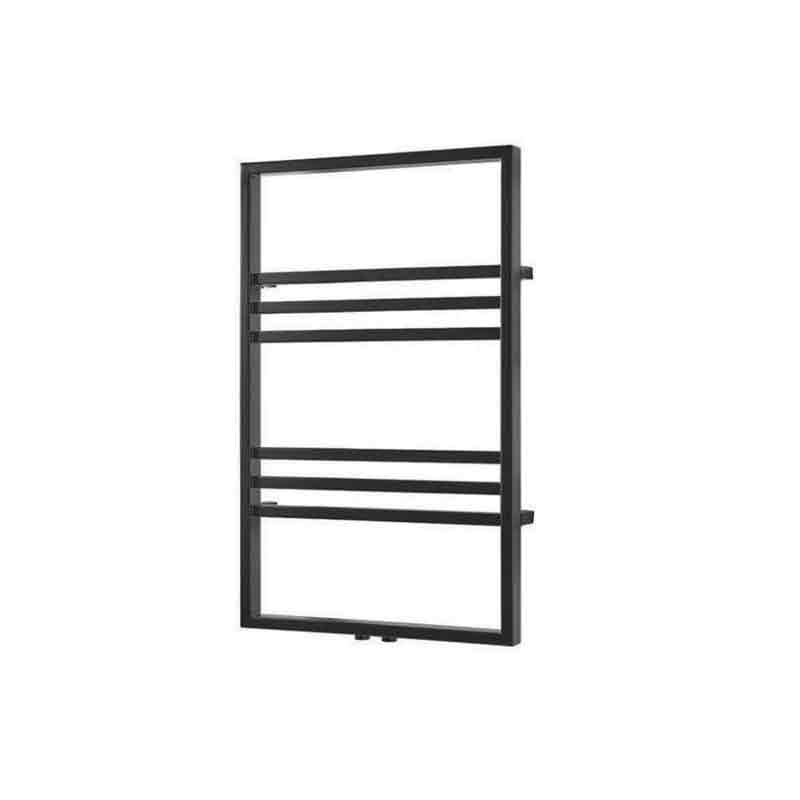 Towelrads Boxford Straight Heated Towel Rail 800mm High x 500mm Wide - Black - 200031 - TAP 'N' SHOWER