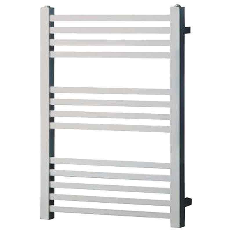 Towelrads Square Tube Straight Heated Towel Rail 800mm High x 450mm Wide - Chrome - 210000 - TAP 'N' SHOWER