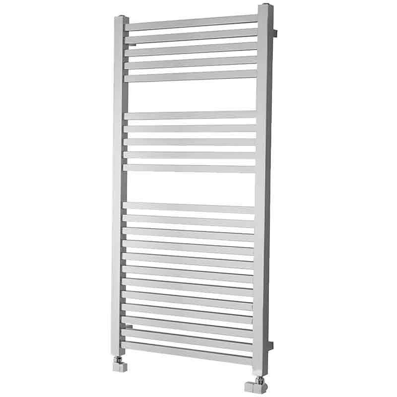 Towelrads Square Tube Straight Heated Towel Rail 1200mm High x 600mm Wide - Chrome - 210003 - TAP 'N' SHOWER