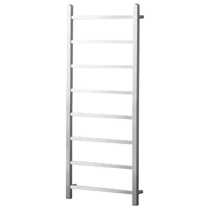 Towelrads Diva Straight Heated Towel Rail 1200mm High x 500mm Wide - Brushed Stainless Steel - 230001 - TAP 'N' SHOWER