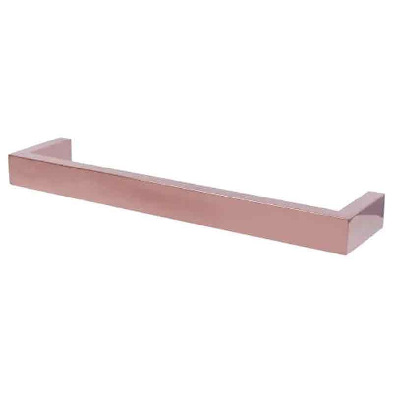 Towelrads Elcot Electric Square Closed Ended Towel Rail 40x450mm - Rose Gold - 488106 - TAP 'N' SHOWER