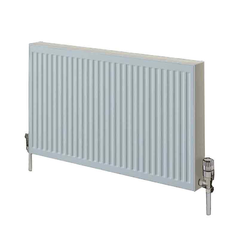 Towelrads Compact Double Convector Hot Water Radiator 500mm High x 500mm Wide - White - 600028 - TAP 'N' SHOWER