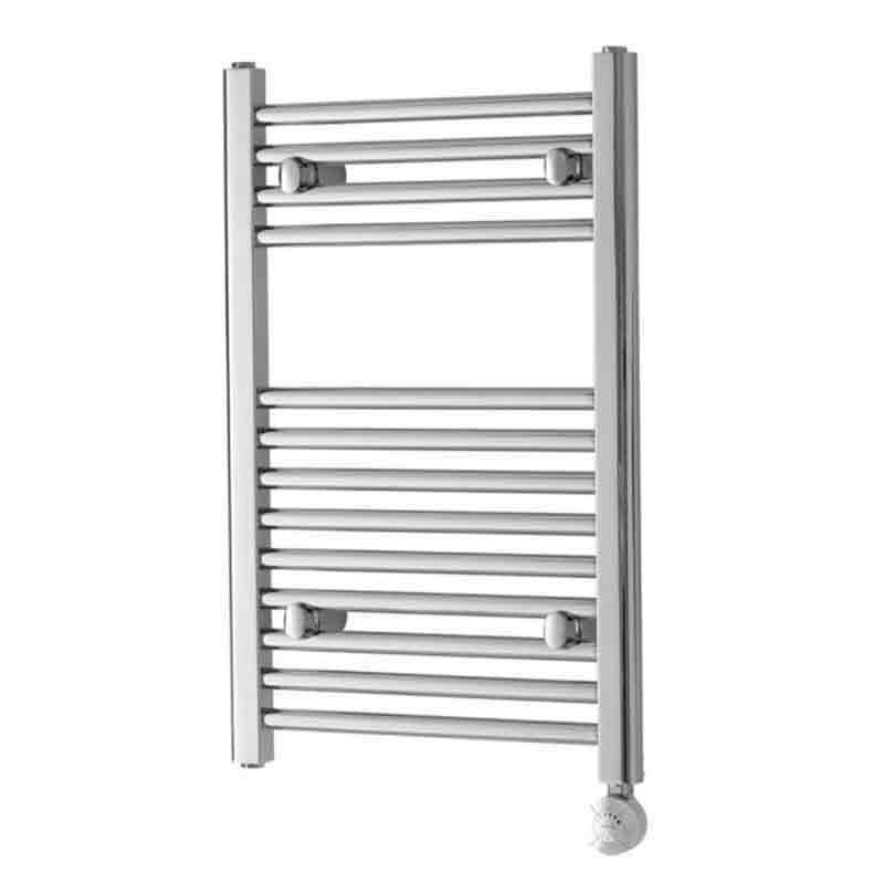 Towelrads Richmond Electric Heated Towel Rail 691mm High x 50mm Wide - White - 136007 - TAP 'N' SHOWER