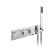 Vado Tablet Io Altitude 3 Outlet Thermostatic Shower Valve with All - Flow and Integrated Mini Kit - Polished Chrome - TAB - 128/3WO - NOT - CP - TAP 'N' SHOWER