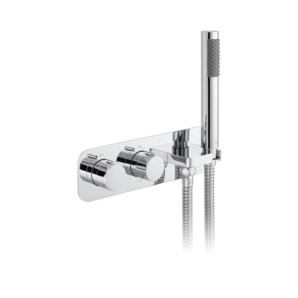 Vado Tablet Altitude 2 Outlet Thermostatic Shower Valve with All - Flow and Integrated Mini Kit - Polished Chrome - TAB - 148/2WO - ALT - CP - TAP 'N' SHOWER