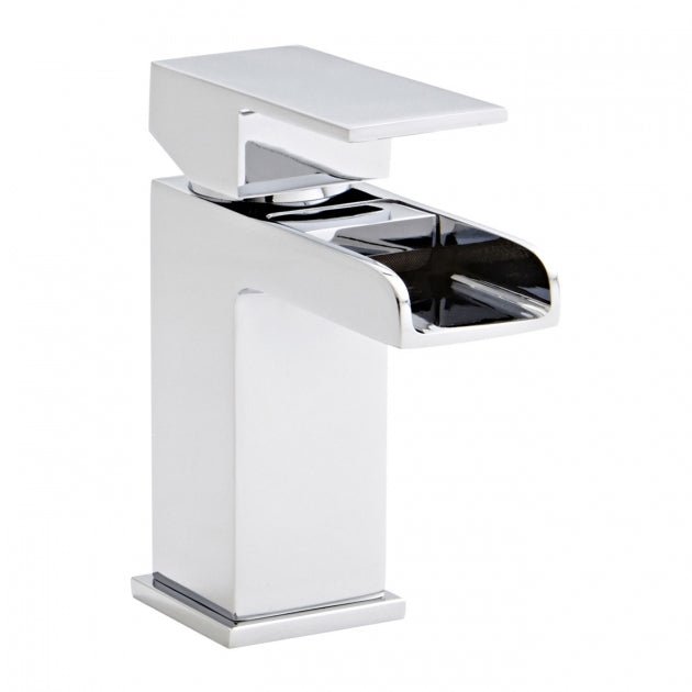Kartell Phase Waterfall Mono Basin Mixer Tap and Click Waste - Polished Chrome - TAP035PH - TAP 'N' SHOWER