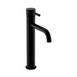 Kartell Nero Round Hi - Rise Mono Basin Mixer Tap - Matt Black - TAP153NR - TAP 'N' SHOWER