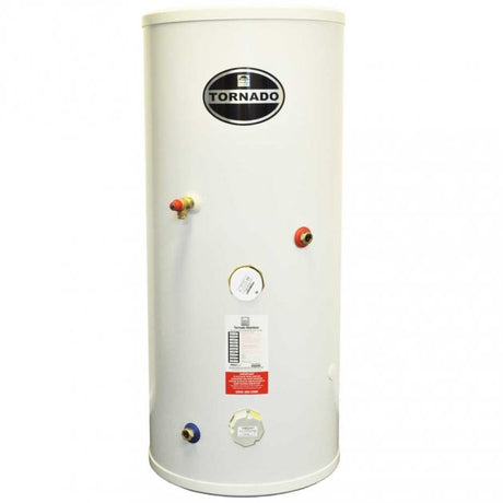 Telford Tornado 3.0 Direct Unvented 1800mm x 580mm Stainless Steel  Hot Water Cylinder - 250 Litre - White - T2SD250/3.0