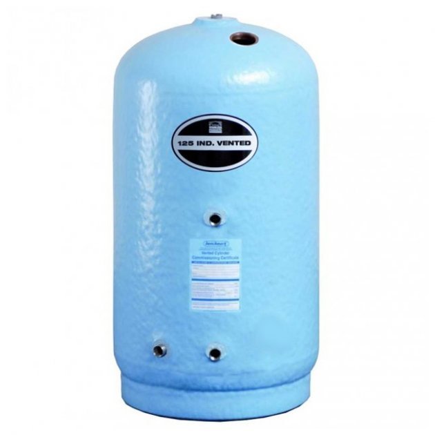 Telford Standard Stainless Steel 1200mm x 450mm Direct Vented Hot Water Cylinder - 170 Litre - Blue - VSD12045VF - TAP 'N' SHOWER