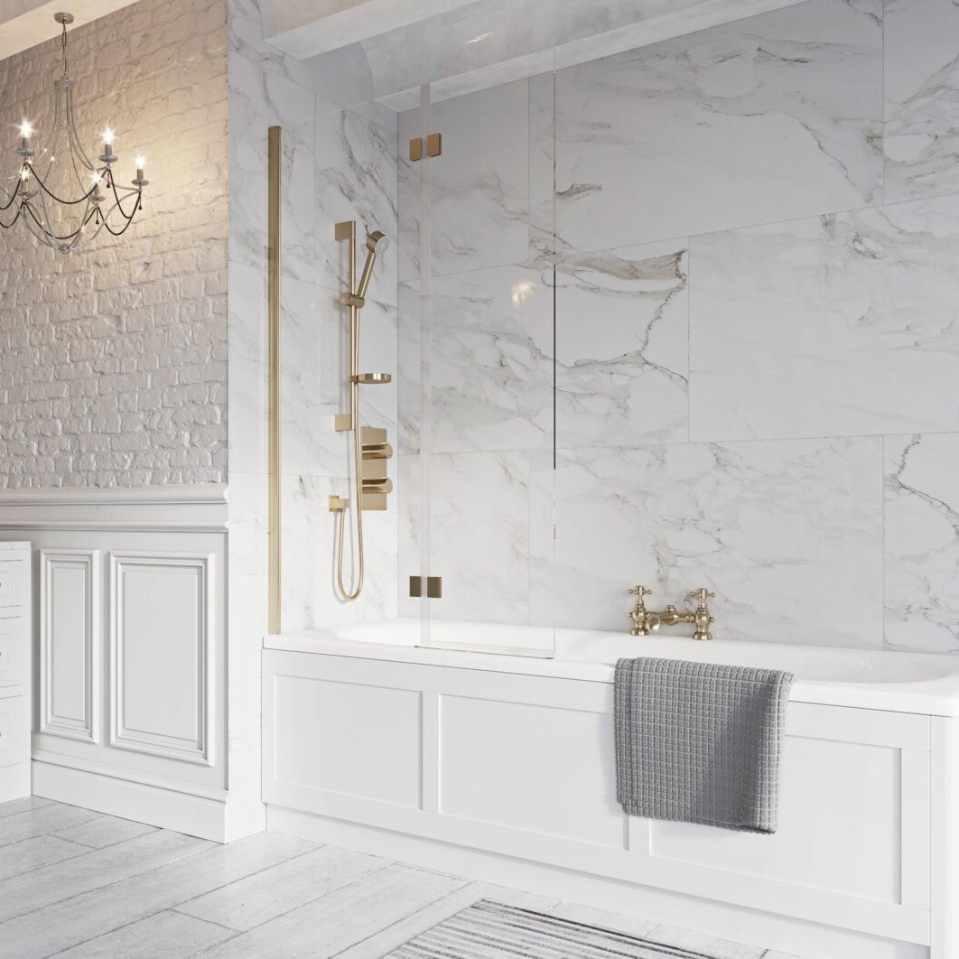 Scudo Thalia In Pack Full Set - Brushed Brass - THALIAINPACKBB - TAP 'N' SHOWER