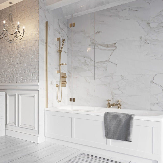 Scudo Thalia In Pack Full Set - Brushed Brass - THALIAINPACKBB - TAP 'N' SHOWER