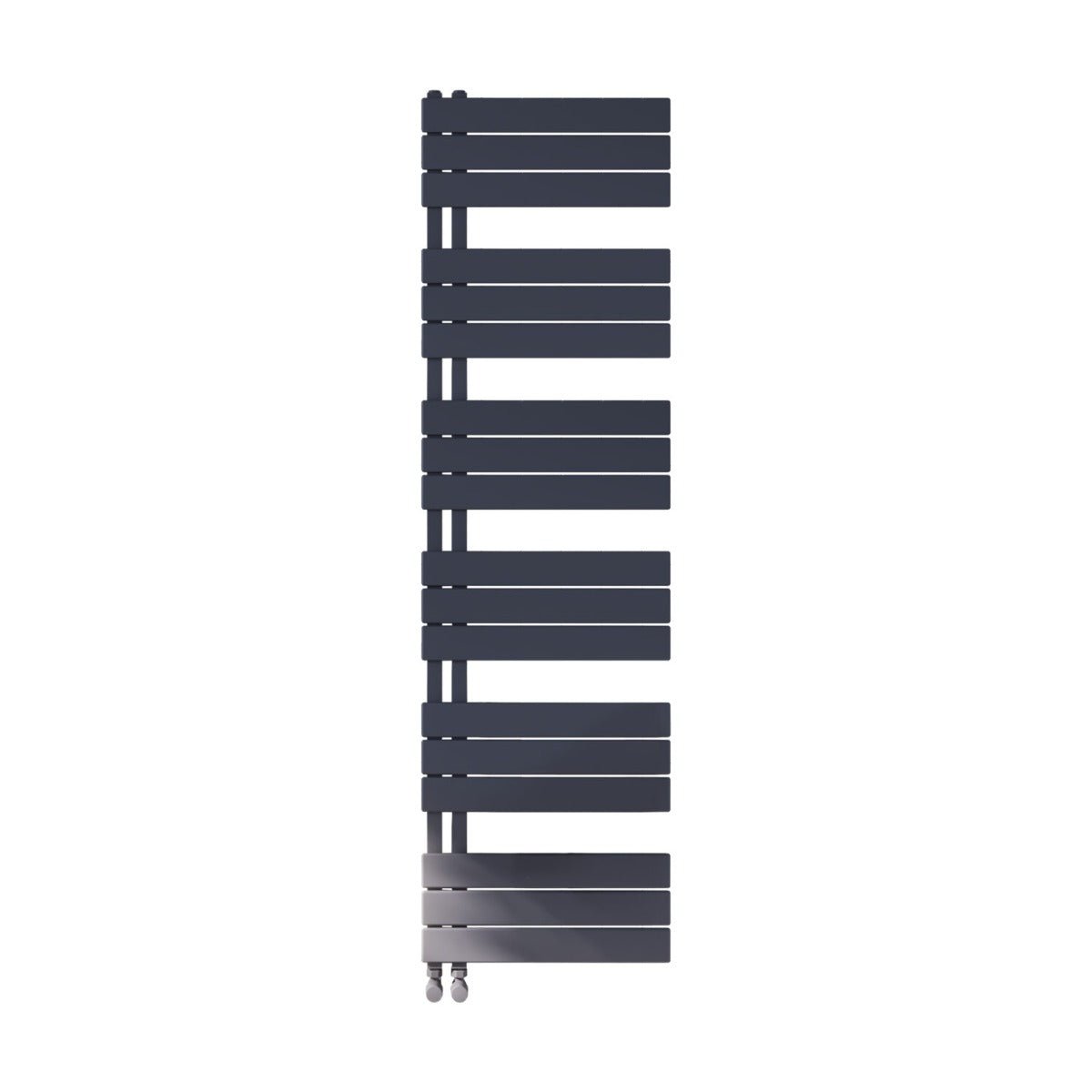 Scudo Thames Designer Towel Radiator 500x1640mm - Carbon Anthracite - THAM1640 - 500 - A - TAP 'N' SHOWER