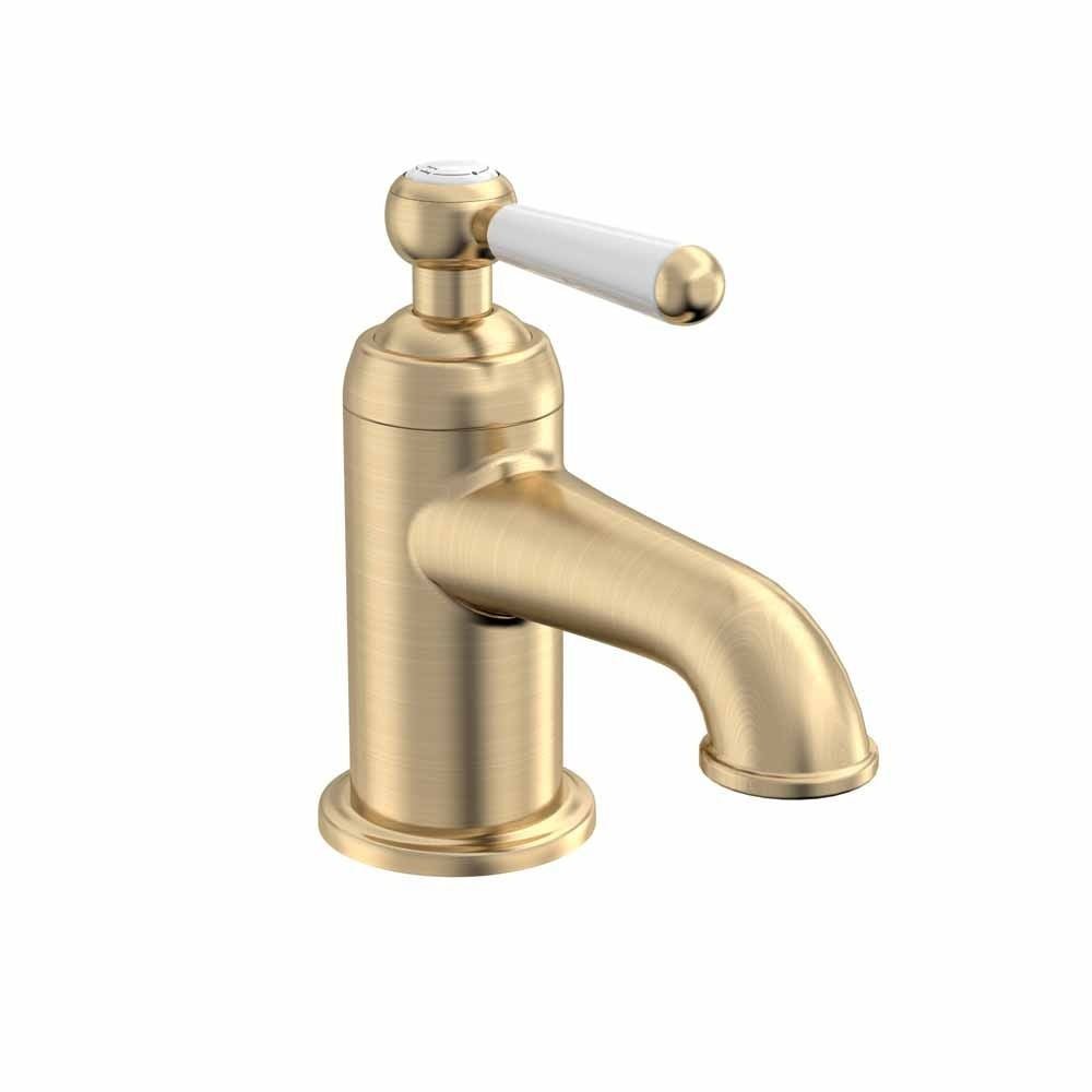 Tavistock Lansdown Mini Mono Basin Mixer With Click Waste - Brushed Brass - TLD2604 - TAP 'N' SHOWER